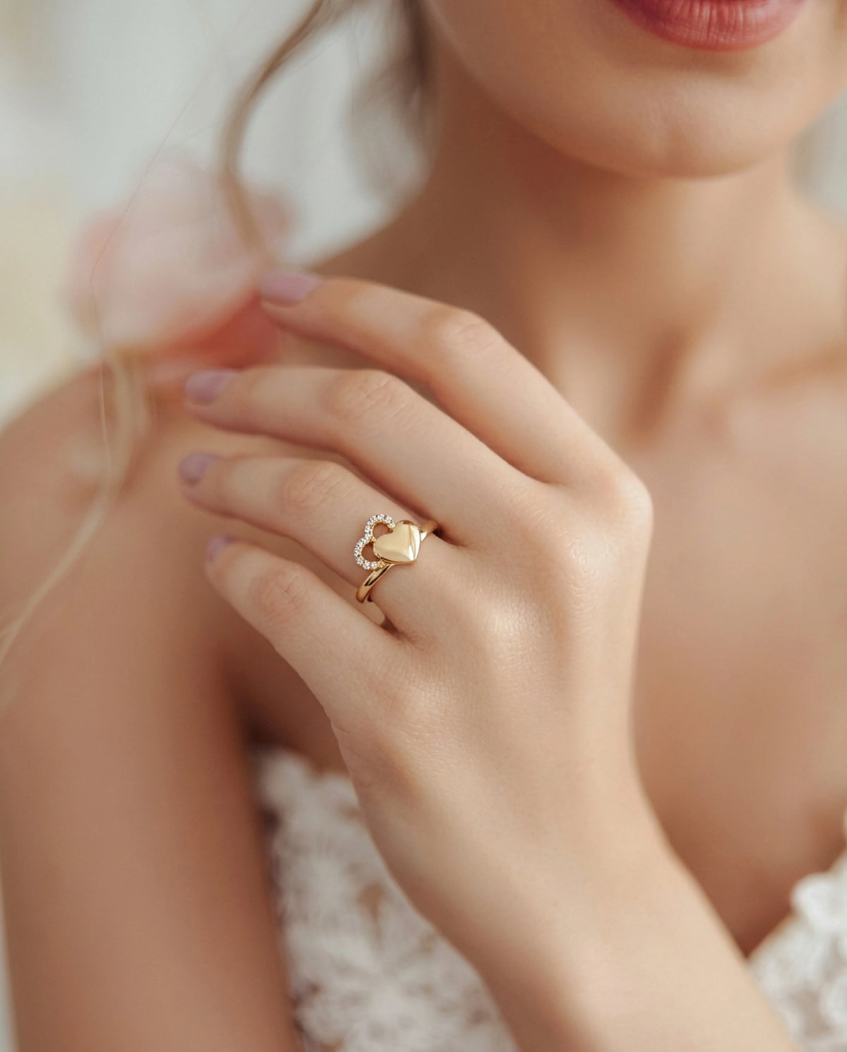 HEART CUT ENGAGEMENT RING