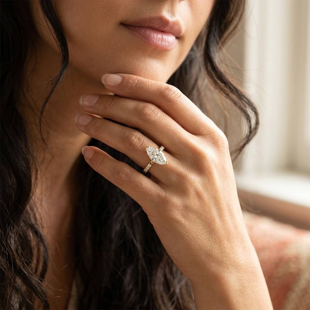 MARQUISE CUT ENGAGEMENT RING