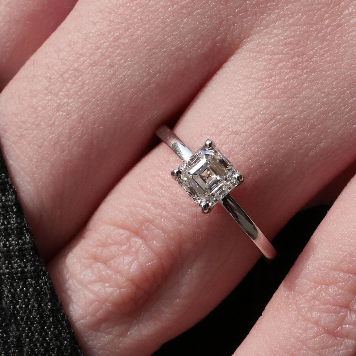 ASSCHER CUT ENGAGEMENT RING